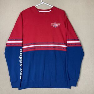 Prince X Fullsend Crew x Happy Dad Sweater Mens XXL Red Blue Pullover Sweatshirt